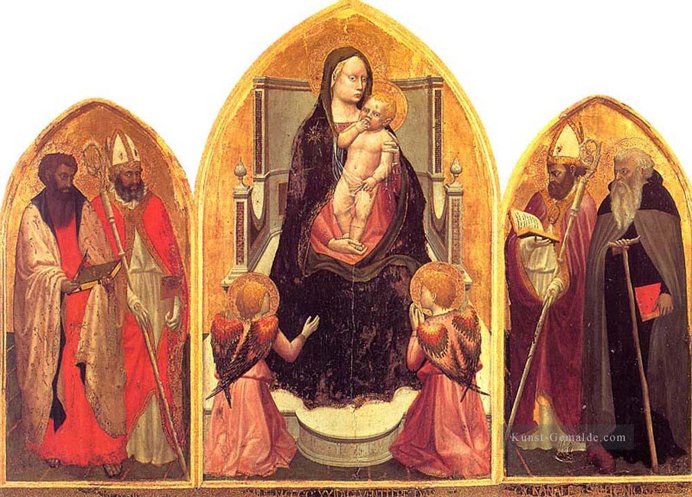 San Giovenale Triptychon Christentum Quattrocento Renaissance Masaccio Ölgemälde